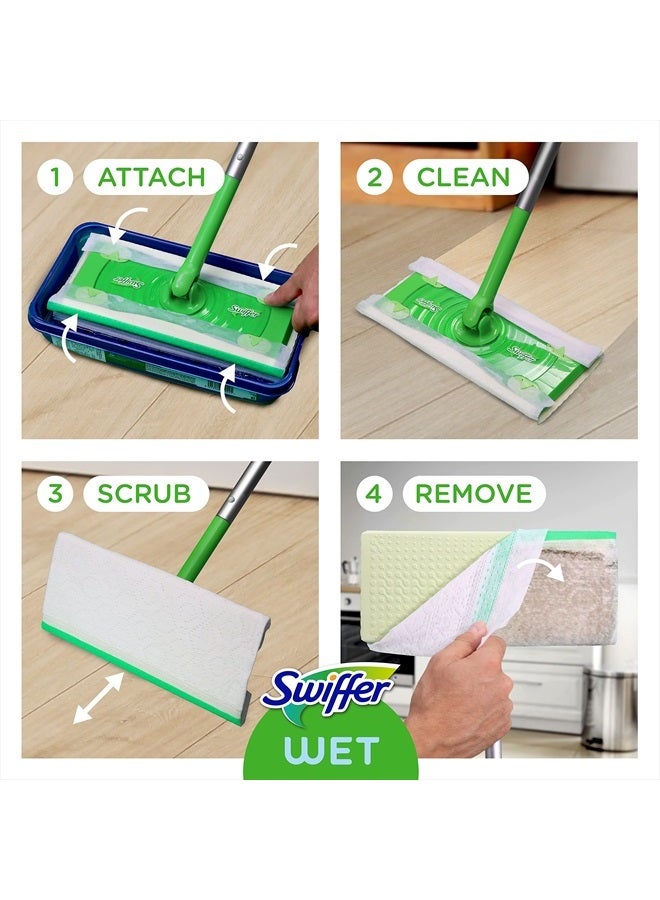 Sweeper Wet Mopping Pad Refills for Floor Mop with Febreze Lavender Scent, 12 Count (Packaging May Vary)