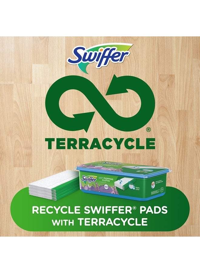 Sweeper Wet Mopping Pad Refills for Floor Mop with Febreze Lavender Scent, 12 Count (Packaging May Vary)