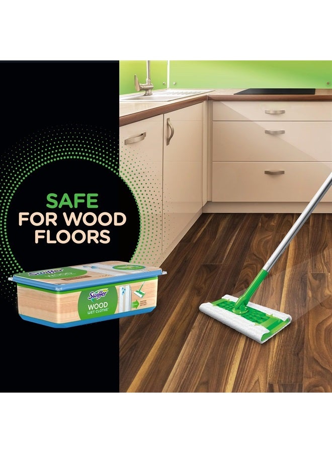 Sweeper Wet Wood Floor Mopping cloths, 20 count