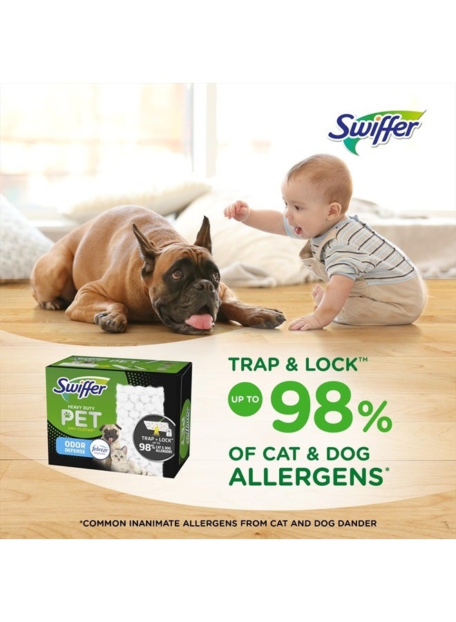Sweeper Pet, Heavy Duty Dry Sweeping Cloth Refills with Febreze Odor Defense, 32 Count, Liquid