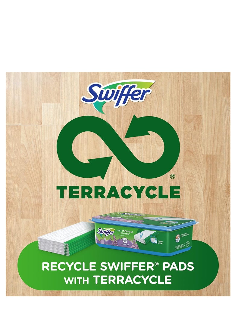 Swiffer Sweeper Wet Mopping Pad Refills for Floor Mop with Febreze Lavender Scent, 12 Count (Packaging May Vary)