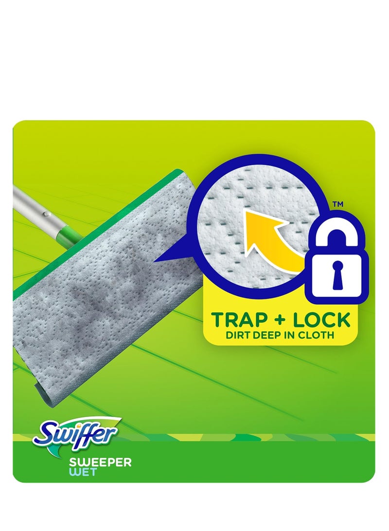 Swiffer Sweeper Wet Mopping Pad Refills for Floor Mop with Febreze Lavender Scent, 12 Count (Packaging May Vary)