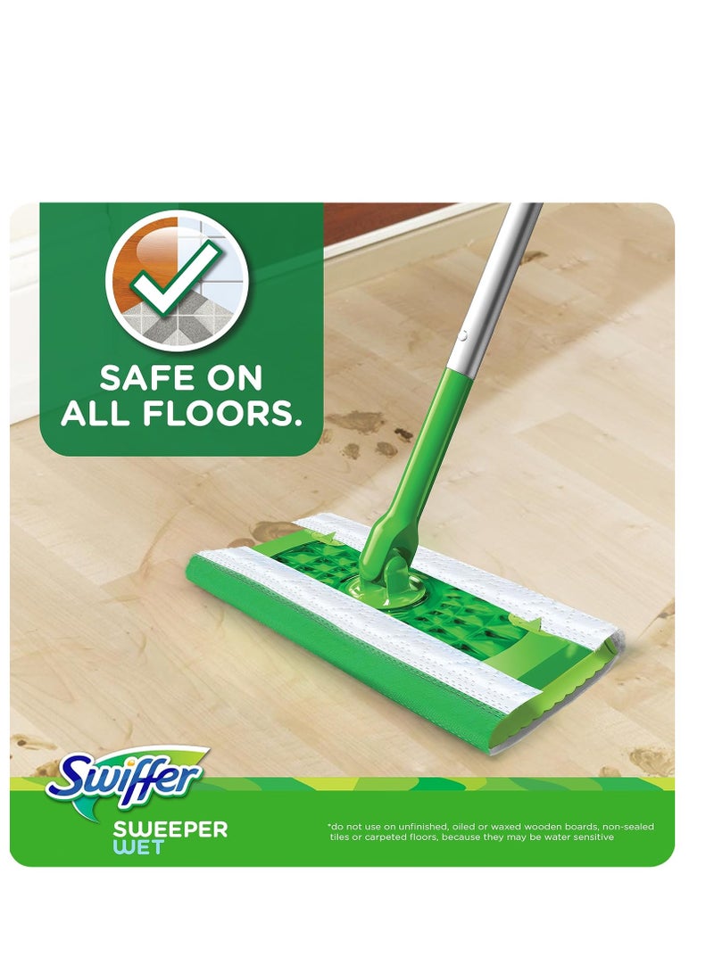 Swiffer Sweeper Wet Mopping Pad Refills for Floor Mop with Febreze Lavender Scent, 12 Count (Packaging May Vary)