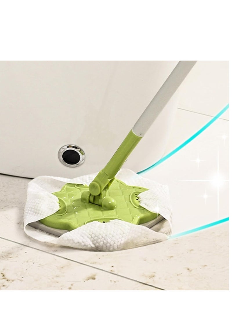 Extendable Mop, 360° Rotatable Free Wash Cleaning Mop with Adjustable Long Handle, Multifunctional Wet and Dry Wall Cleaner Mop Tile Floor Cleaning for Hardwood Viny Laminate (44CM-118CM)