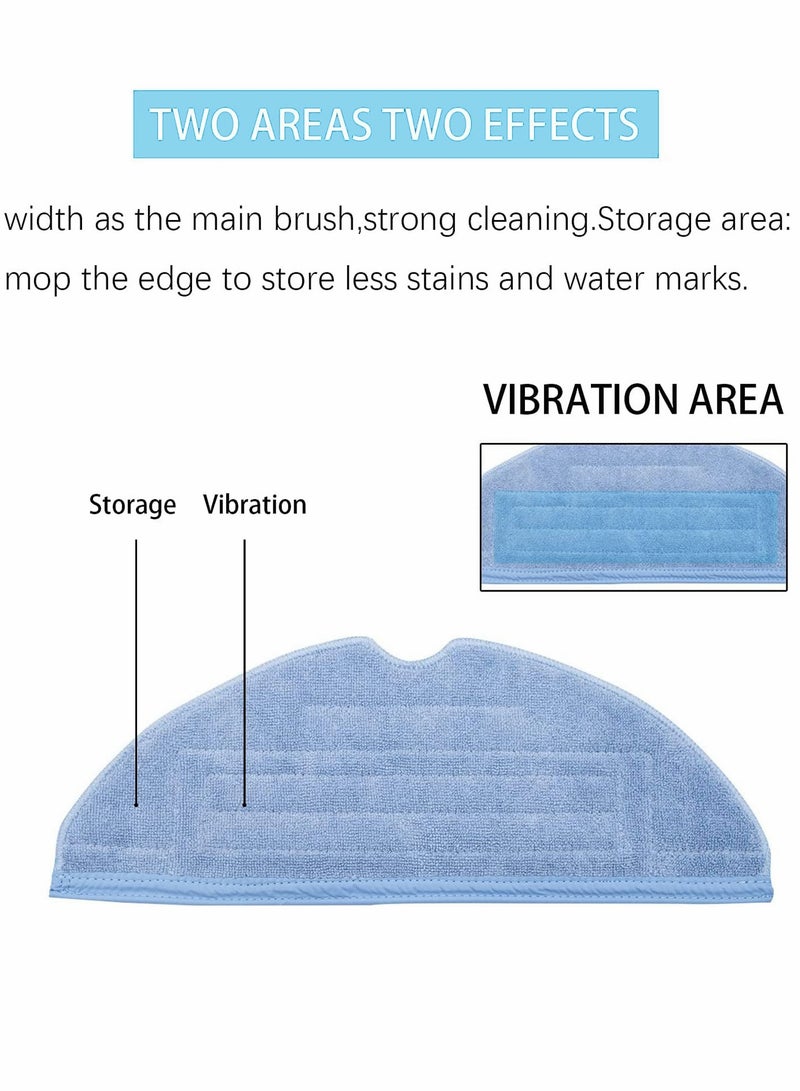 10 Pieces Mop Head Replacement Wet Dust Heads 10Pcs Cleaning Pads Microfiber for S7 T7S T7 Plus Accessories Hardwood Floor