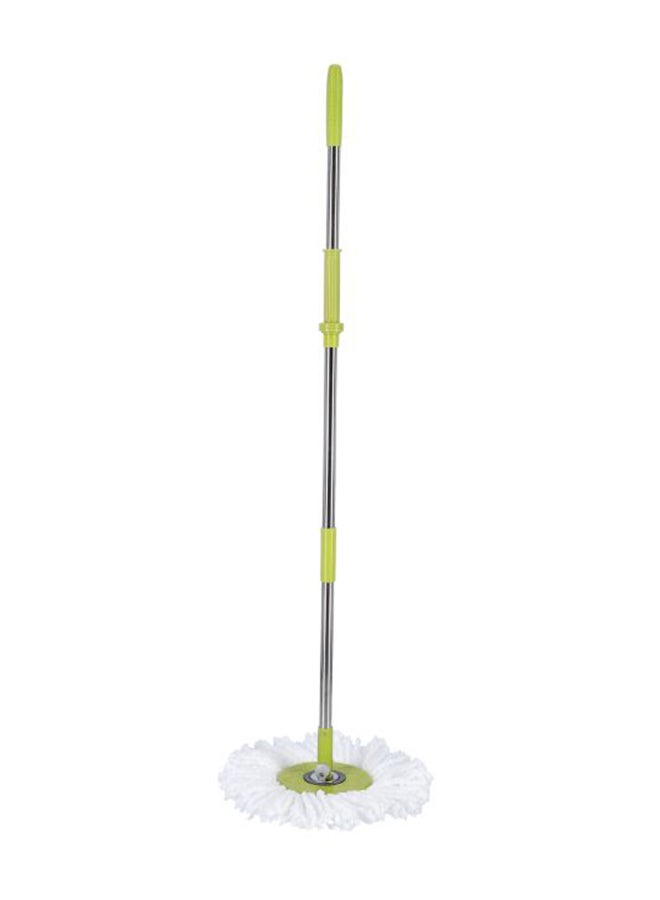 Royalbright Clean Star Spin Easy Mop 360掳 Rotating Plate 100% Microfiber Hand Free Non Splash Free Extra Mop Multicolor Green 44.5x31x33.5cm