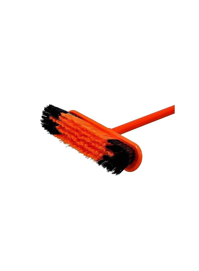 Indoor Sweeping Broom – Cleaning Brush with Strong Metal Handle - Broom with Stiff Bristles – Multipurpose Cleaning Tool Perfect for Home or Office Use - Ideal for all Sweeping Cleaning Job