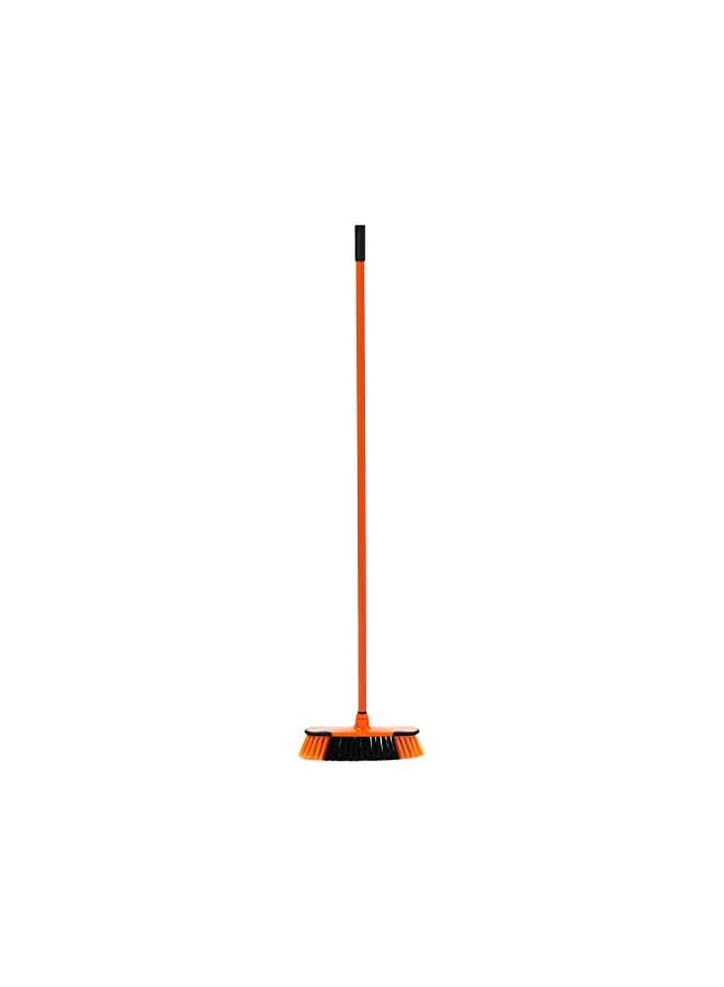 Long Floor Broom with Strong Iron Handle - Upright Long Handle Broom with Stiff Bristles - Multipurpose Cleaning Tool Perfect for Home or Office Use - Ideal for All Sweeping Cleaning Job