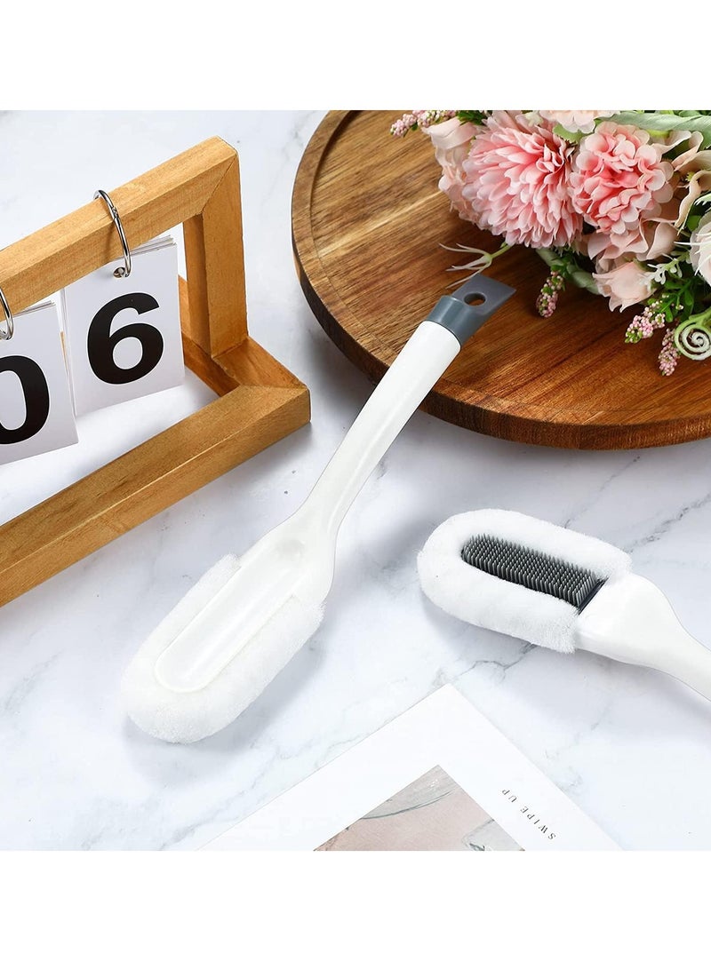 Cleaning Brush For Shoes, 2 Pcs Laundry Brush, Clothes, Shoes Scrubbing Brushes Set, Durable bristles Comfort Grip for Carpet, Floor, Sink, Bathroom, Household Cleaning Brushes