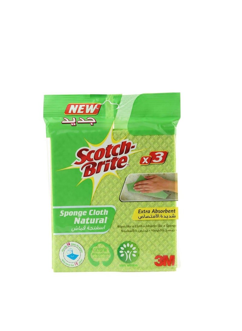 3M Scotch-Brite Sponge Cloth Naturals