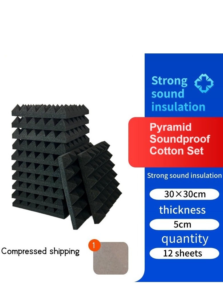 12-Piece Pyramid Soundproof Cotton Set