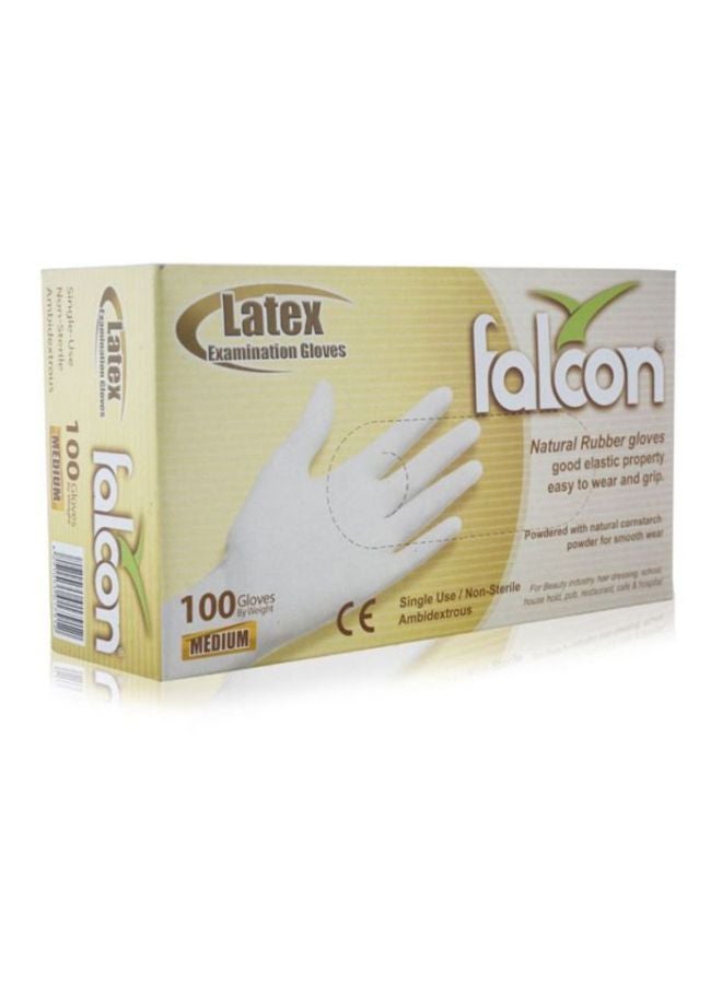 100-Piece Natural Gloves Set White standard