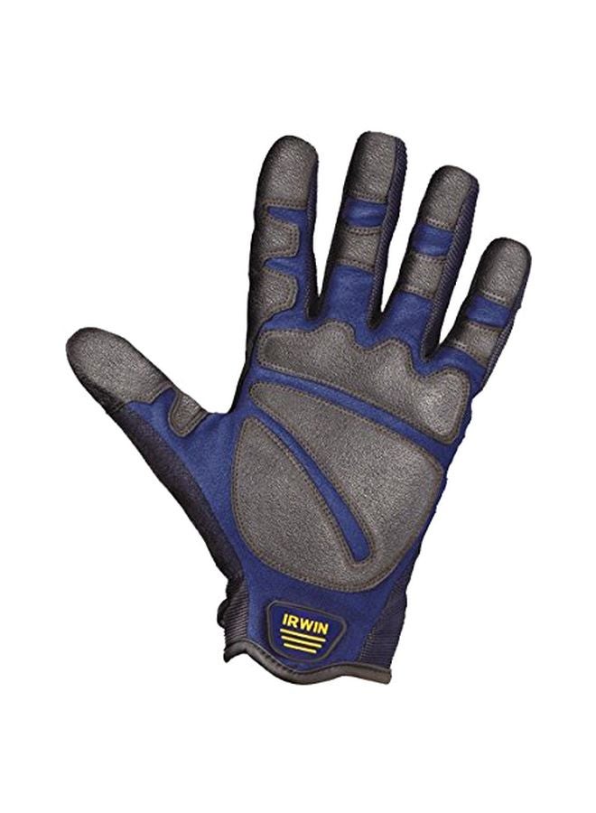 2-Piece Heavy Duty Gloves Set Blue/Black XL