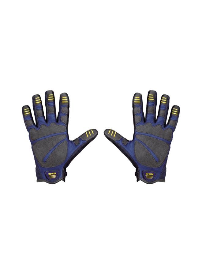 2-Piece Heavy Duty Gloves Set Blue/Black XL