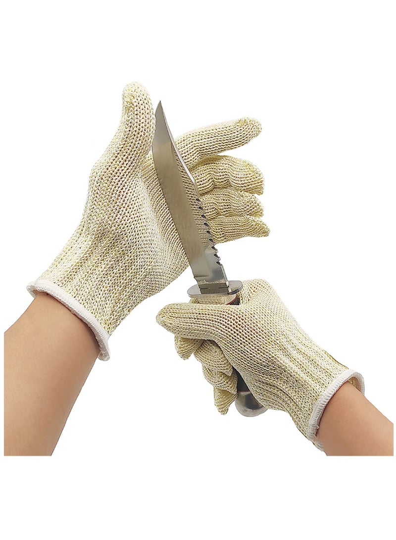 Level 8 Cut Resistant Gloves Mandoline Gloves Reliable Cutting Gloves Food Grade for Kitchen Mandoline Slicing, Meat Cutting, Oyster Shucking (XL)