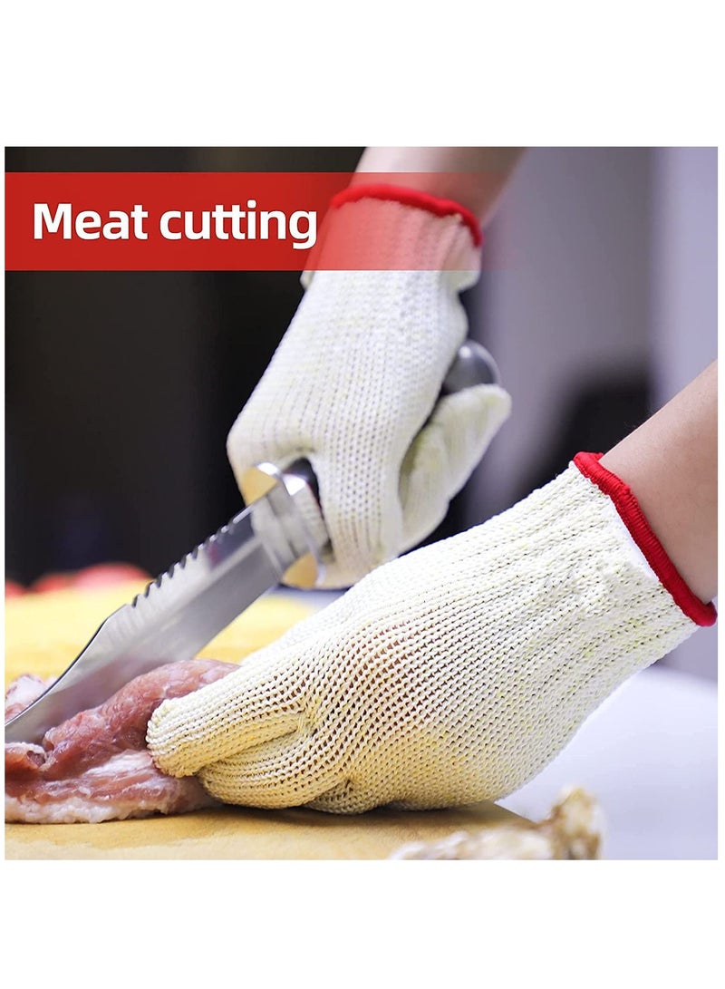 Level 8 Cut Resistant Gloves Mandoline Gloves Reliable Cutting Gloves Food Grade for Kitchen Mandoline Slicing, Meat Cutting, Oyster Shucking (XL)