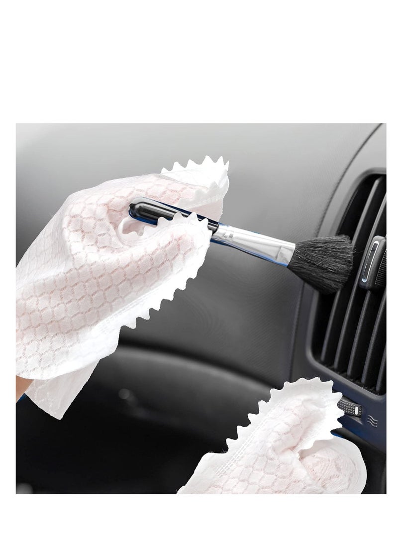 Microfiber Dusting Cloths Gloves Dust Wipes Feather Dusters Grabs and Locks in Dust  Pet Hair Cleaning Possible Dual Sided Disposable Dusting Gloves 40 Pieces