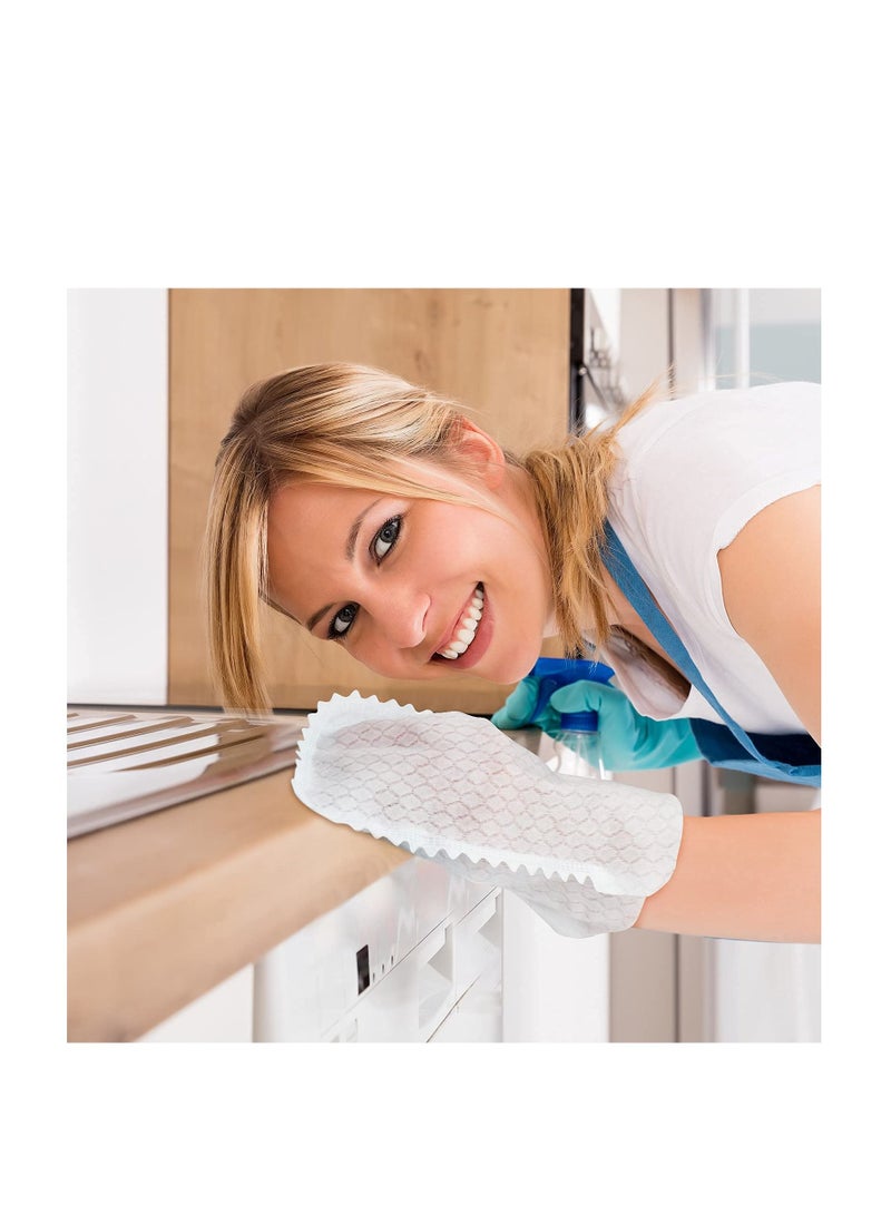 Microfiber Dusting Cloths Gloves Dust Wipes Feather Dusters Grabs and Locks in Dust  Pet Hair Cleaning Possible Dual Sided Disposable Dusting Gloves 40 Pieces