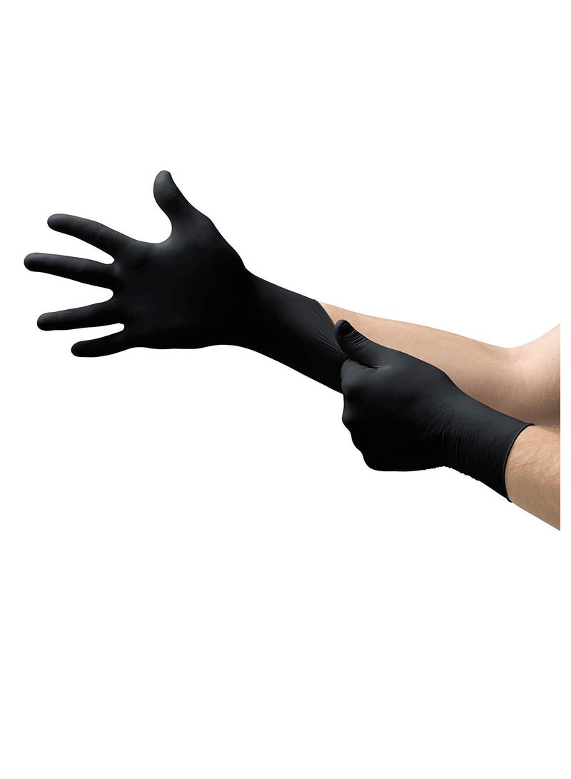 Falcon Nitrile Gloves - Black Powder Free (S) - 100 Pieces - Pack of 3