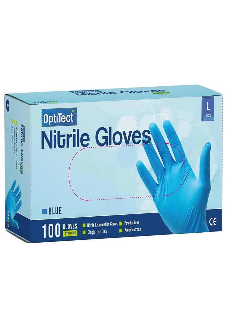 Nitrile Powder Free Hand Gloves Size L - Pack of 2