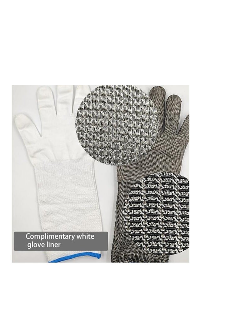 🔪 Food Grade: To be defined as food grade, materials need to be non-toxic and safe for consumption. Chain glove is professionally certified as food grade. Also the excellent wet and dry grip makes it