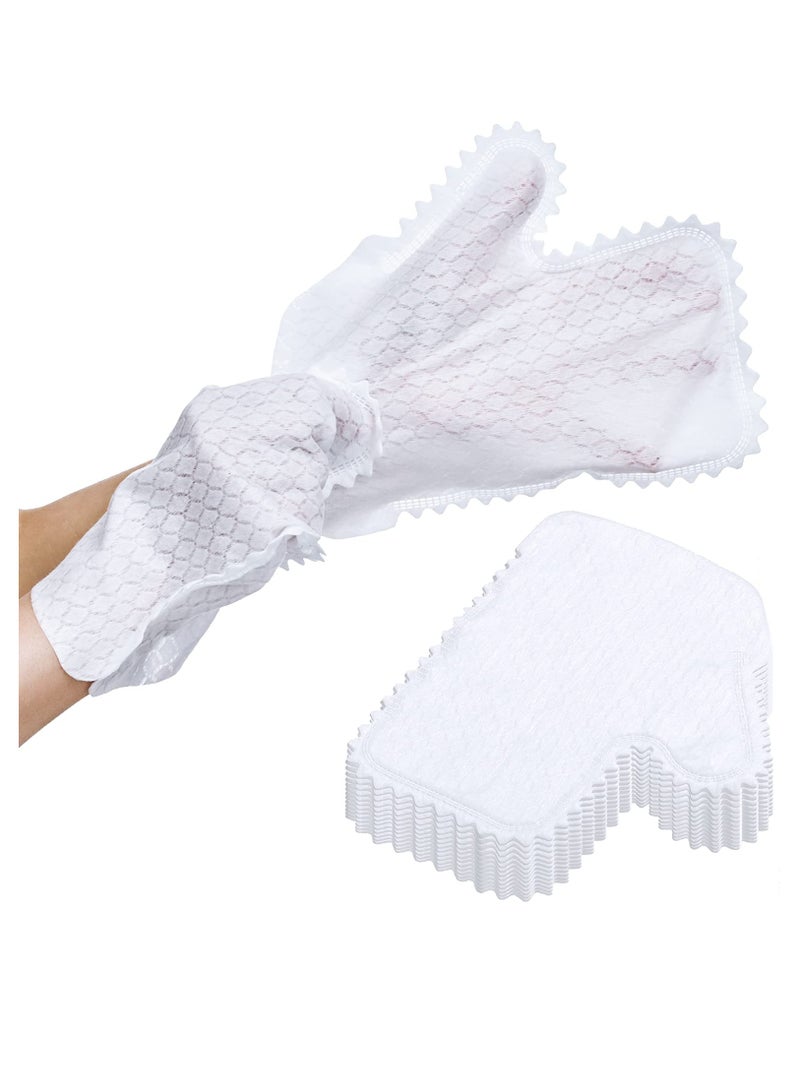 Microfiber Dusting Cloths Gloves, Dust Wipes, Feather Dusters, Grabs and Locks in Dust, Pet Hair Cleaning Possible Dual-Sided Disposable Dusting Gloves (40 Pieces)