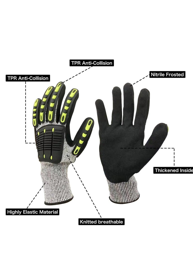 Cut Resistant Gloves Safety Work Anti Cut And Anti-Blow, Touch Screen Compatible, Ergonomic Water Mechanical resistance For Spearfishing, Lobster Surfing Fishing