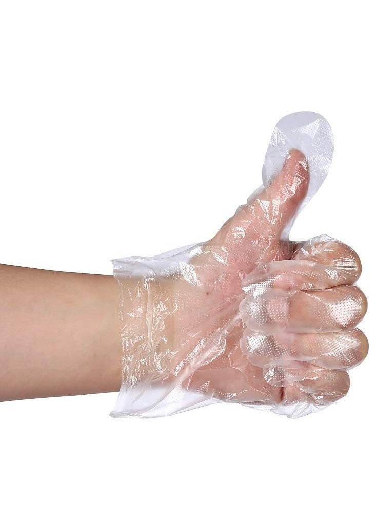 Disposable Food Prep Gloves - 500PCS Plastic Food Safe Disposable Gloves, Food Handling, One Size Fits Most