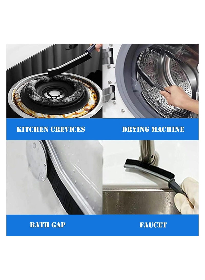 5Pcs Gap Cleaning Brush Hard-Bristled Crevice Grout Cleaner Scrub Deep Tile Small Tool Joints for Kitchen Bathroom Fan Window Rails