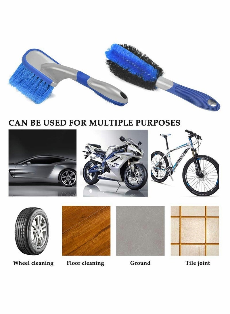 Brush Car Wheel Brush Set Auto Bicycle Tire Brush Kit Motorcycle Detailing Brush