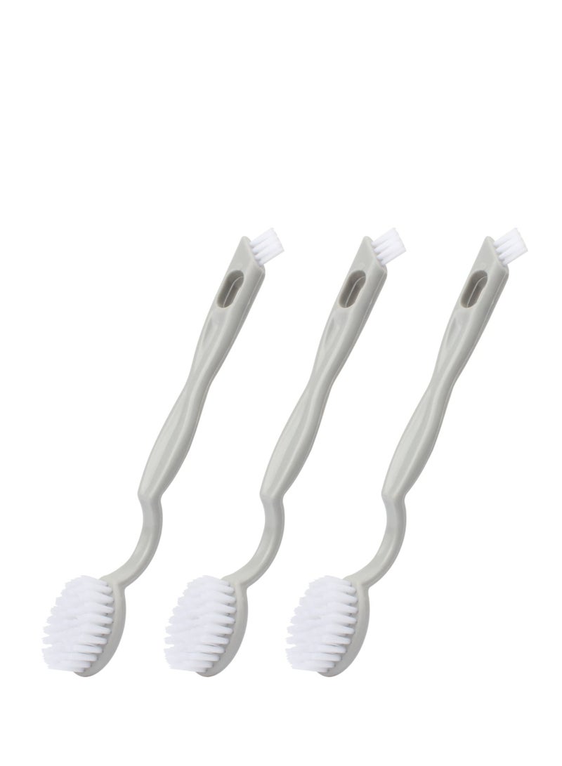 Double-Ended Shoe Washing Brush,3 Pack Professional Cleaning Brushes for Sneakers, Tennis Shoes, Floors,Get Your Shoes Looking Like New