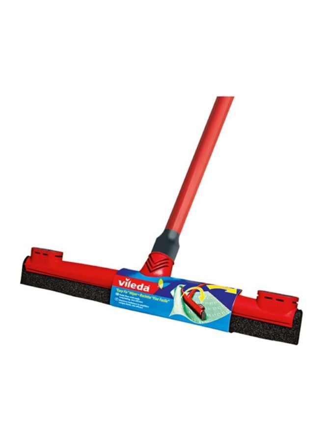 Easy Fix Floor Wiper With Stick Red/Black 130cm