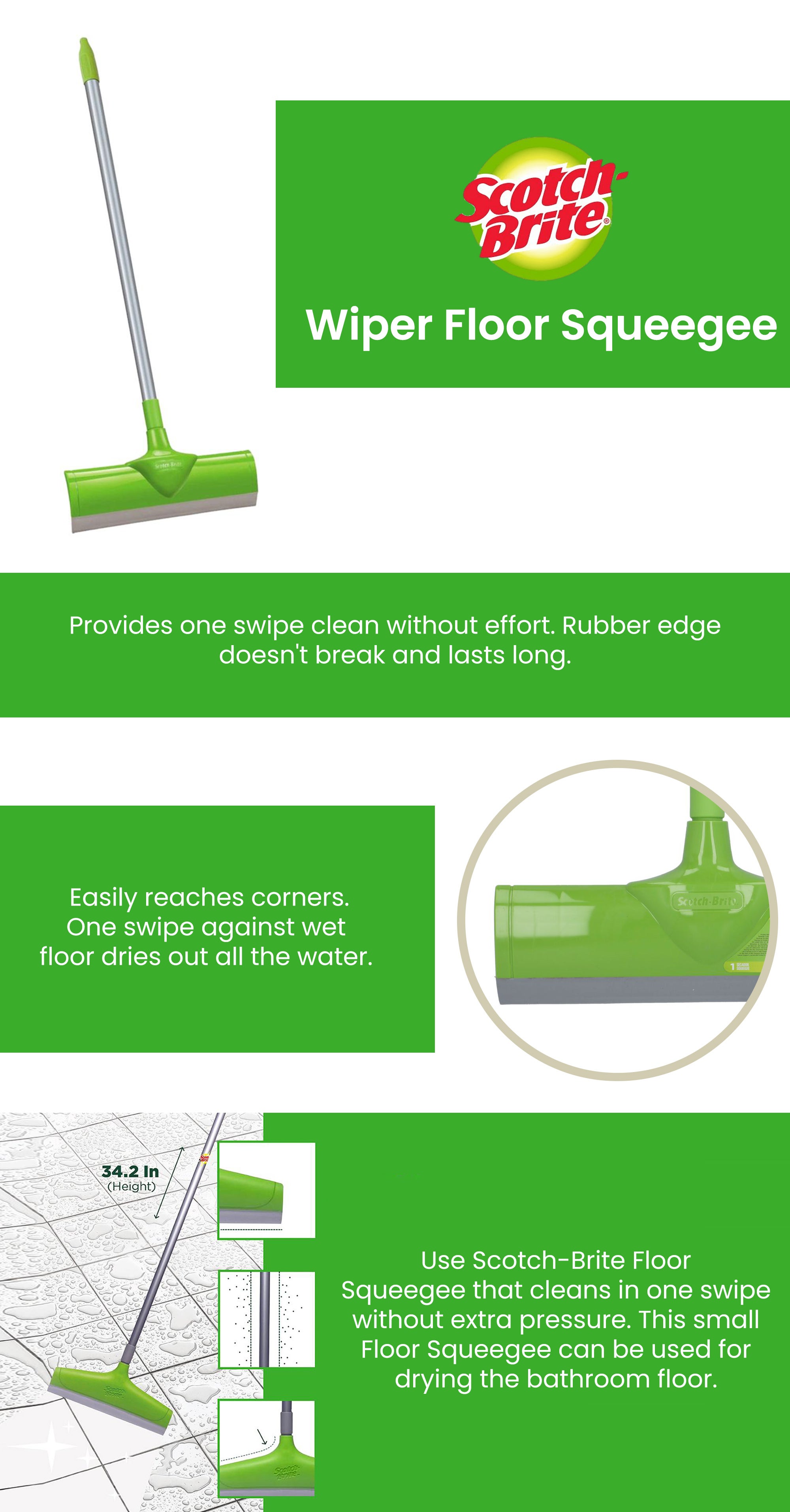 Wiper Floor Squeegee Grey/Green/White