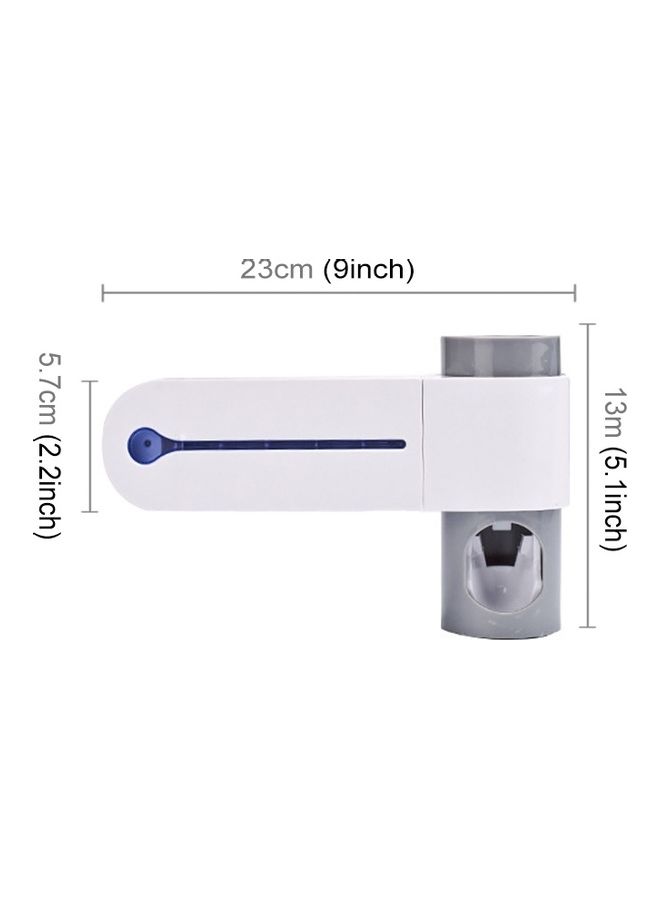 Automatic Toothpaste Dispenser Dental UV Ultraviolet Toothbrush White 27x16x10cm