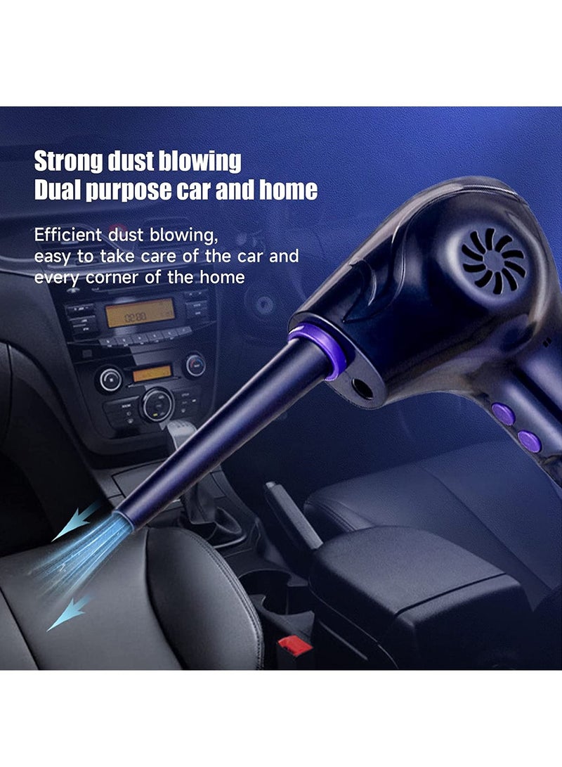 Air Duster 45000RPM Compressed Air Duster with LED Light 3 Speeds 10000mAh Cordless Air Blower for Computer Keyboard Car Cleaning Rechargeable Car Duster Compressed Air Duster