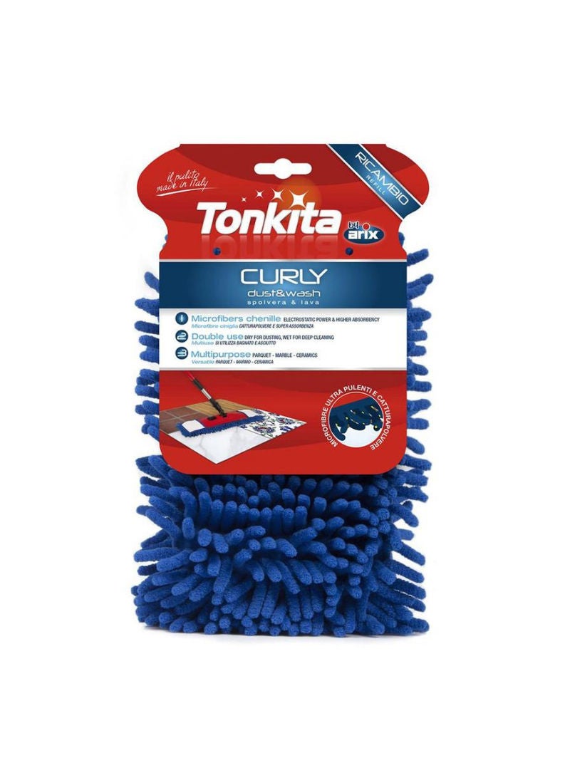 Curly Dust And Wash Chenille Refill For Flat Mop