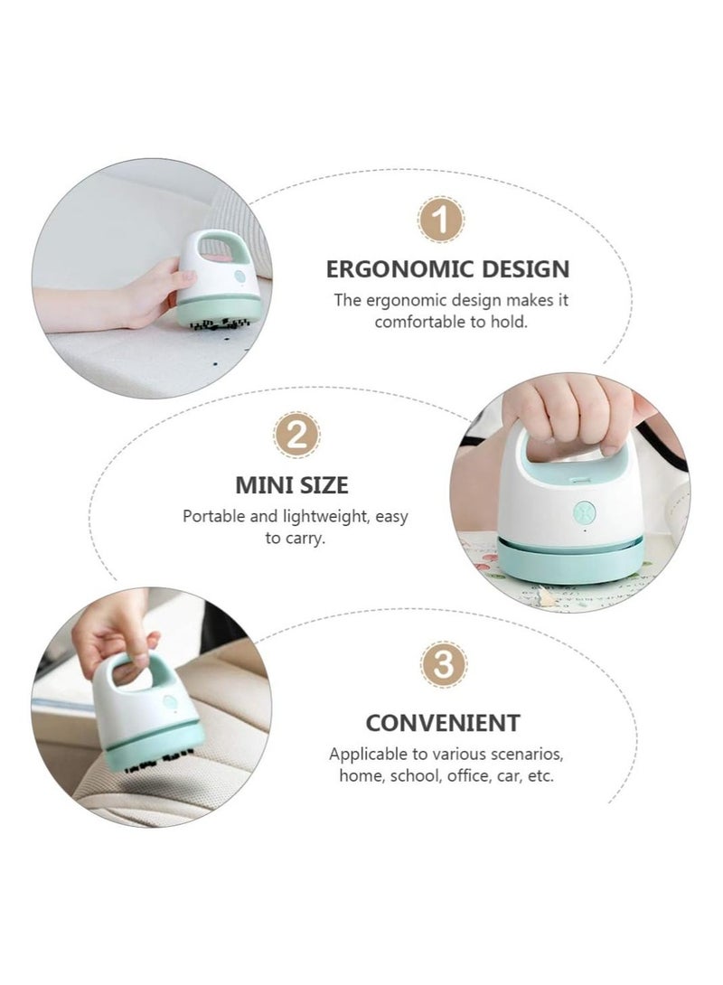 Mini Desk Vacuum USB Charging with Vacuum Nozzle Cleaning Brush