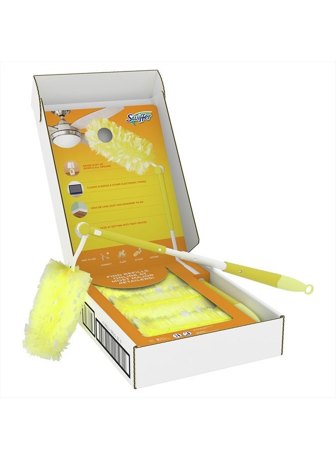 Dusters Heavy Duty Extender Handle Starter Kit (1 Handle, 12 Dusters)