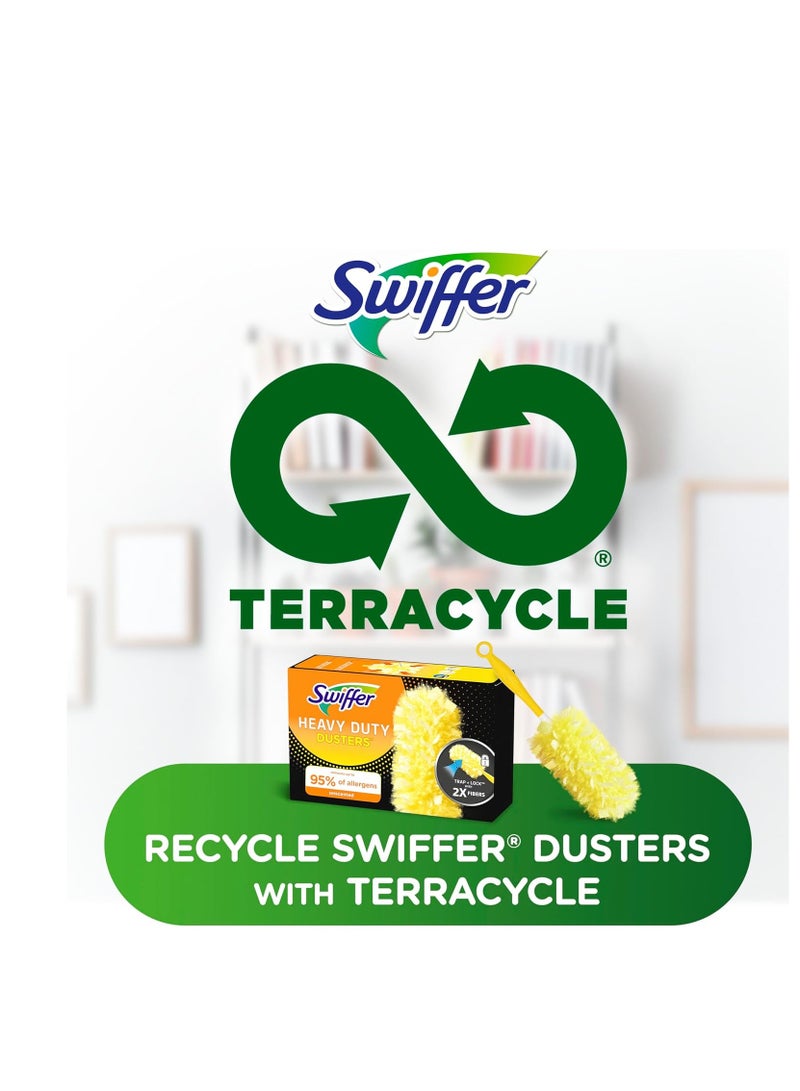Swiffer Dusters Heavy Duty Multi-Surface Duster Refills for Cleaning, Unscented, 11 Count