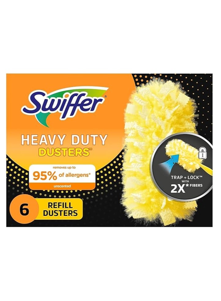Swiffer 360 Heavy-Duty Unscented Multi-Surface Microfiber Duster Refills 6 Count
