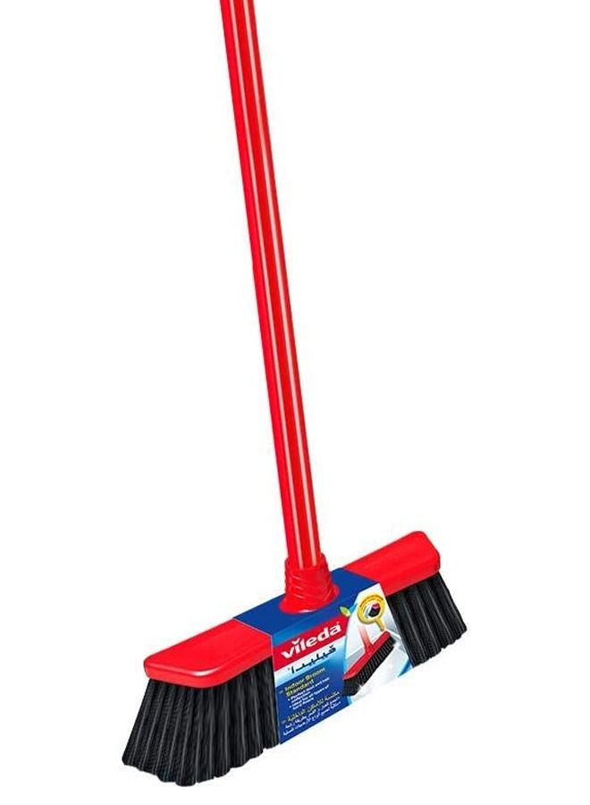 Standard Indoor Floor Cleaner Broom with Stick, All Types Of Floors - Lightweight 140 Cm