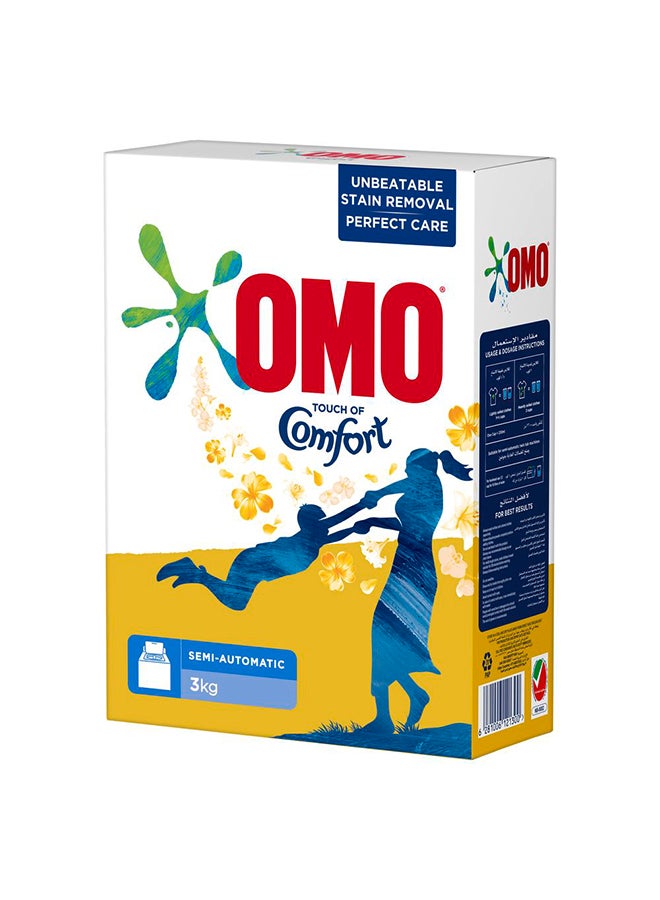 Laundry Powder Detergent Semi Automatic Top Load With Touch Of Comfort, Unbeatable Stain Removal 3kg