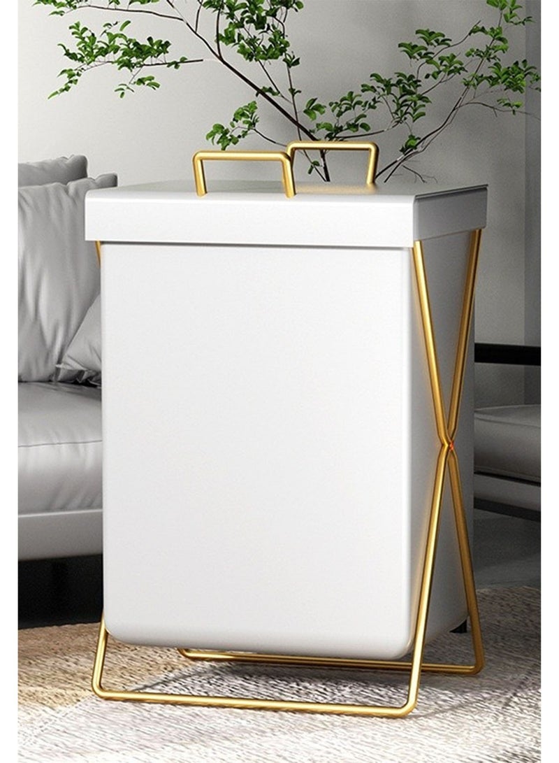 Laundry Basket Stylish Clothes Storage Box Dust and Waterproof Portable Laundry Bag