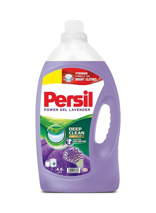 Power Gel Liquid Laundry Detergent with Deep Clean Technology Lavender 4.8L