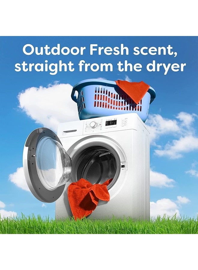 Dryer Sheets Laundry Fabric Softener, Outdoor Fresh Scent, 120 Count