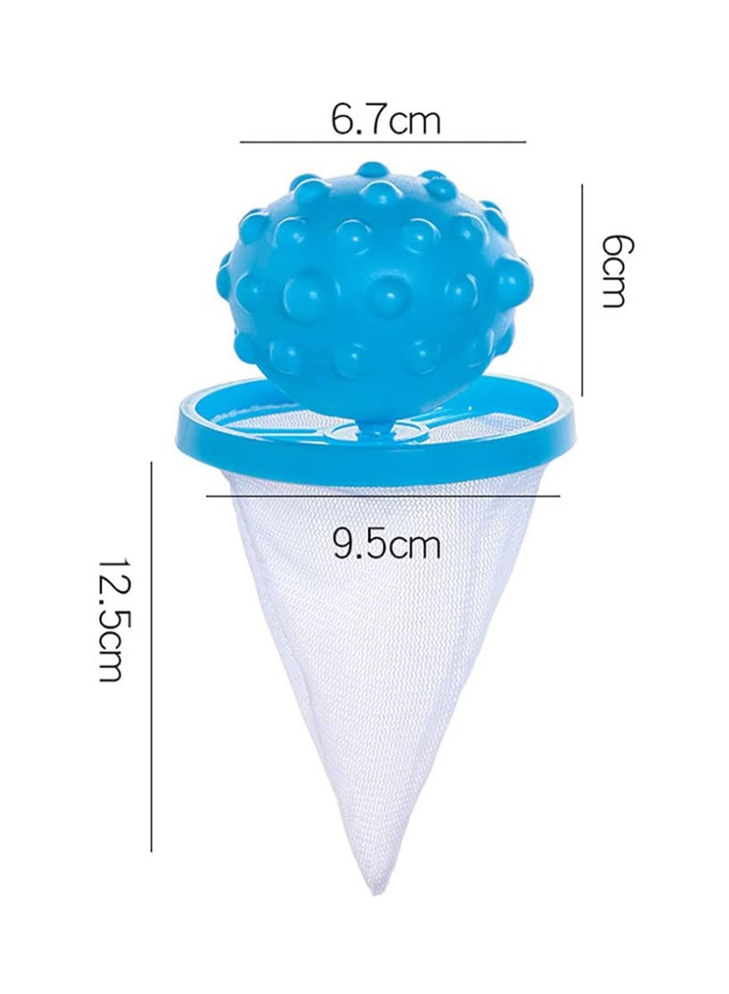 Reusable Washing Machine Floating Lint Mesh Bag, Floating Pet Hair Lint Mesh Remover, Washing Machine Lint Traps, Hair Filter Net Pouch Washer Hair Catcher for Household Tool 6Pcs