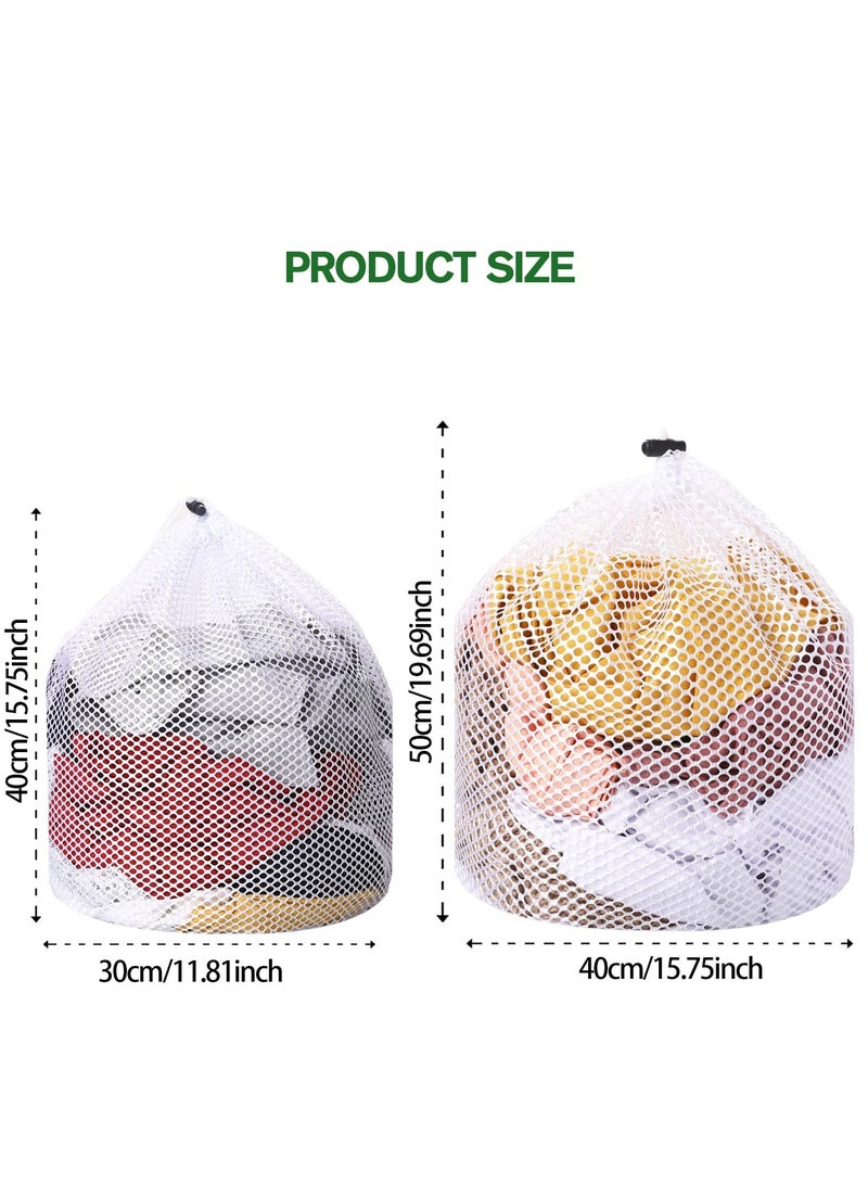 2 Packs Laundry Bags Mesh Wash Bags Mesh Laundry Bag Travel Laundry Bags, College Laundry Bag, Drawstring Design Wash Bags for Blouse Baby Clothes Underwear Dirty Clothes Package