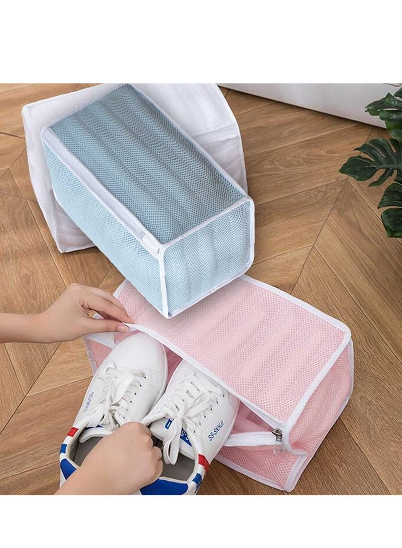 Shoe Washing Bag, Anti-Deformation Care Creative Home with Zipper and Protector Washing Shoe Bag, Guard Shoe net Cover for Clean Sneakers, Slippers, Bra, Travel