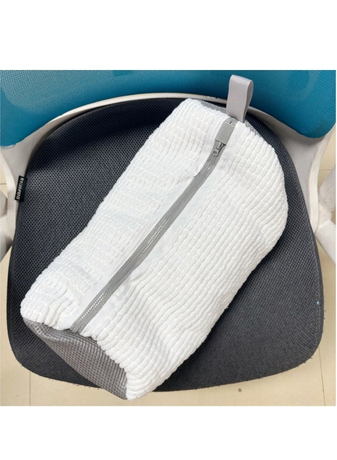1 Piece Shoe Laundry Bag Polyester Zipper Mesh Shoe Washer and Dryer Bag for Sneakers Socks and Bras