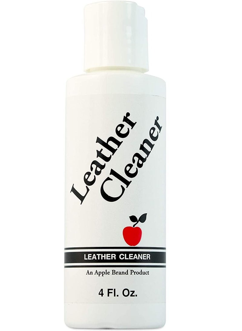 Leather Cleaner 4 oz - Great for Shoes, Boots, Handbags, Car Upholstery, Furniture - Removes Surface Dirt, Grime, Salt and More From Finished Leathers